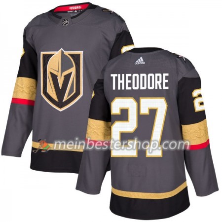 Vegas Golden Knights Shea Theodore 27 Adidas 2017-2018 Grau Trikot Authentic - Herren